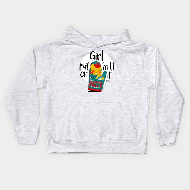 Put a mitt on it! Kids Hoodie by Brudy